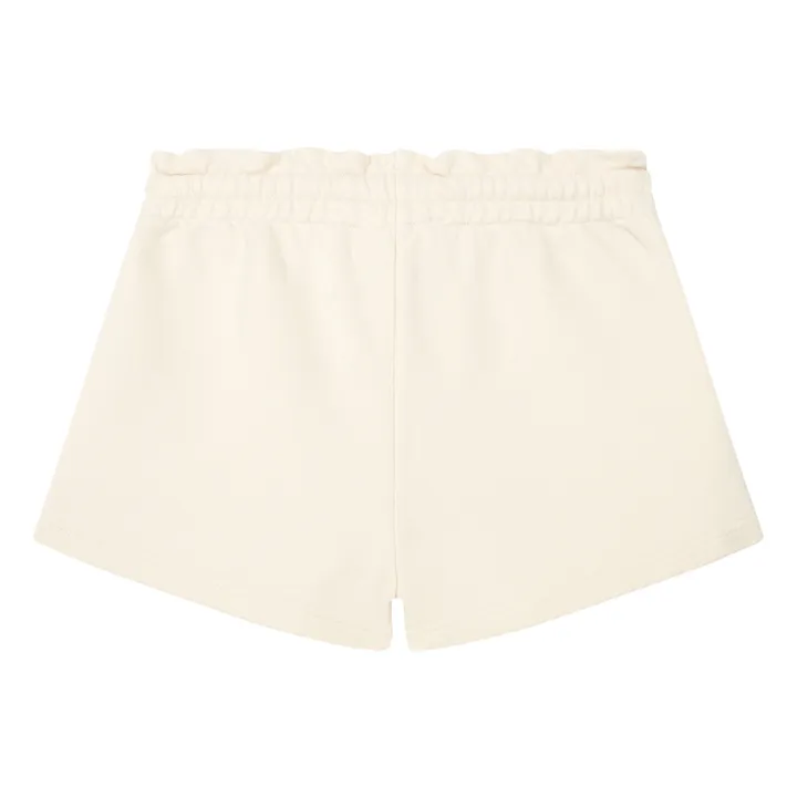SMALLABLE BASICS Short Fille Molleton Bio | Blanc cassé
