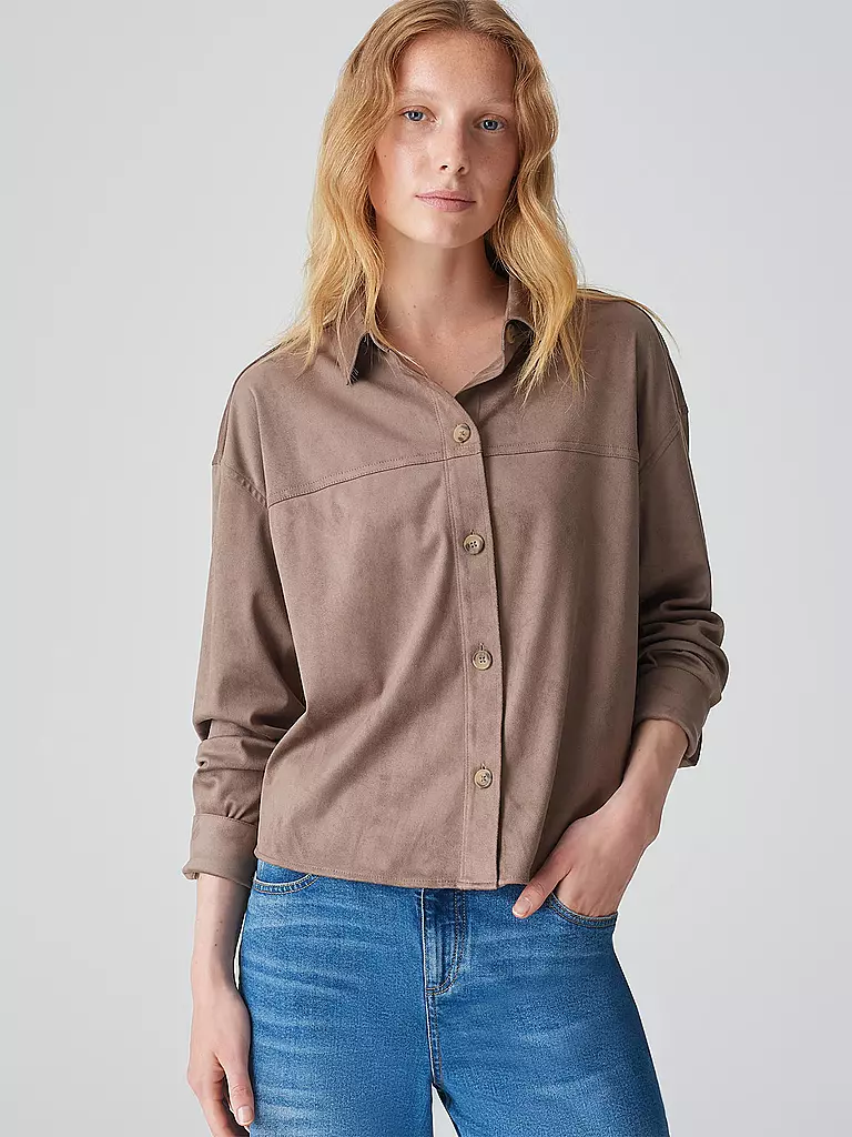 OPUS Overshirt FONTEGA braun