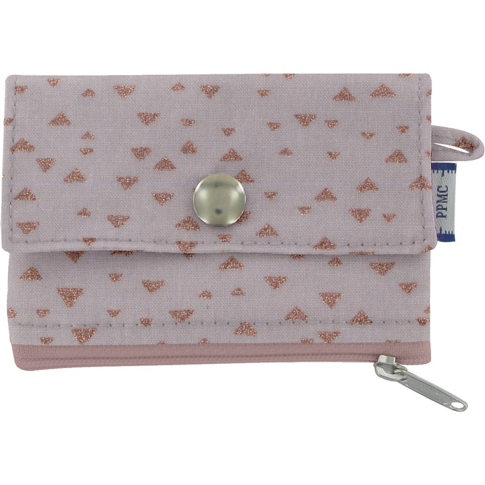Mini Pochette Porte-Monnaie Triangle Cuivré Gris