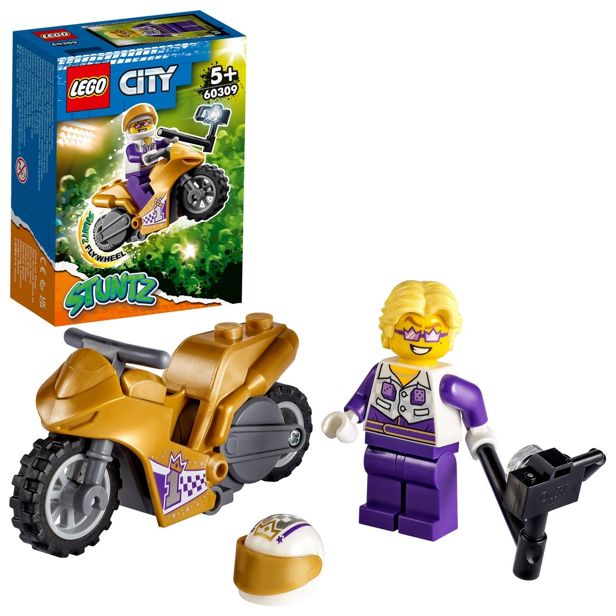 La moto de cascade Selfie LEGO® City Stuntz  60309