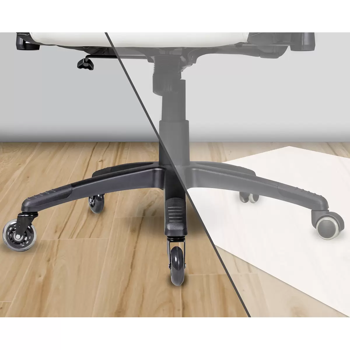 Rollen - 5er Set Rodas Schwarz