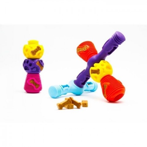 Brinquedo K9 Connectables laranja e amarelo para cães de raças pequenas