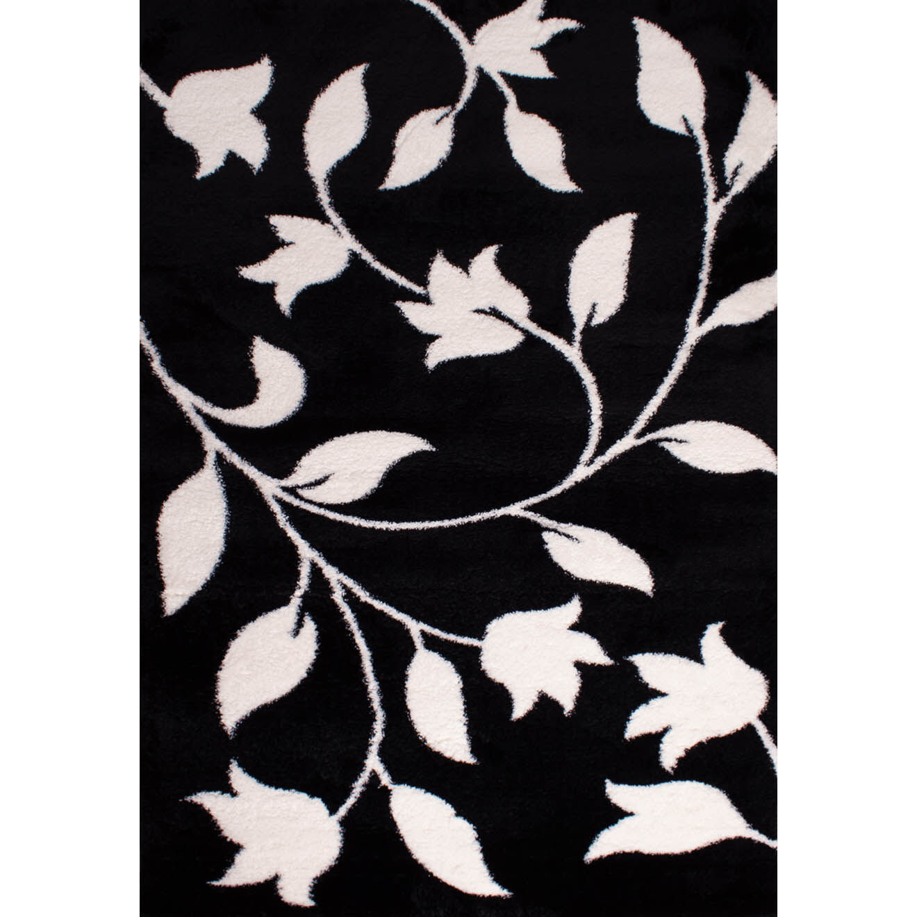 Nazar Rugs Tapis Shaggy doux Oslo 637 noir - 67x90 cm