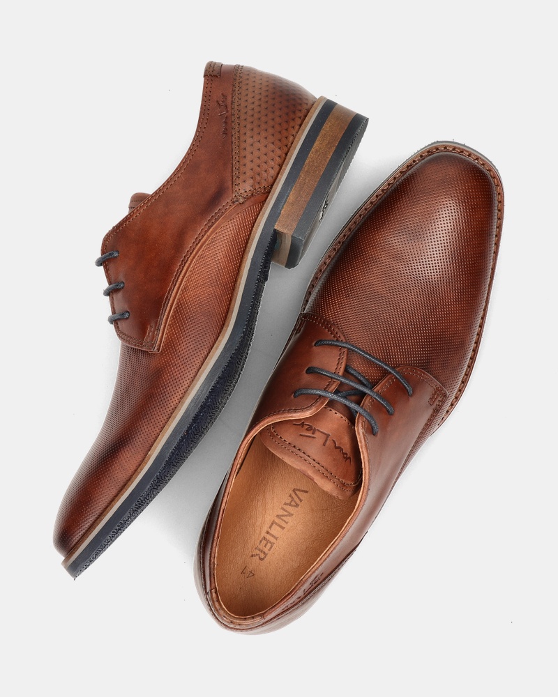 Van Lier Amalfi Lage nette schoenen  - cognac