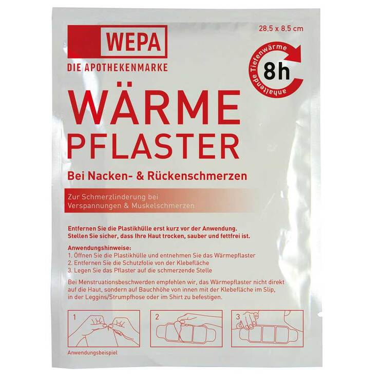Wärmepflaster Nacken / Rücken 8,5x28,5 cm Wepa, 2 St