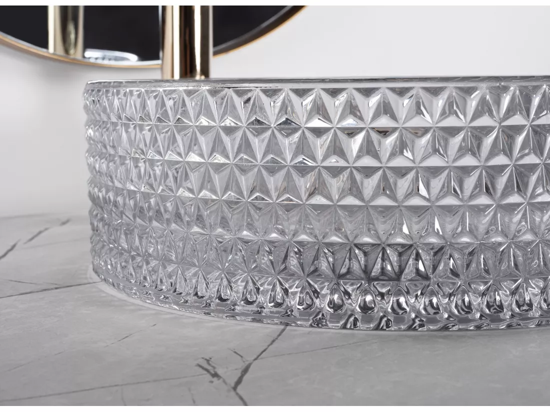Vasque À Poser Rea Cristal 35 Grey