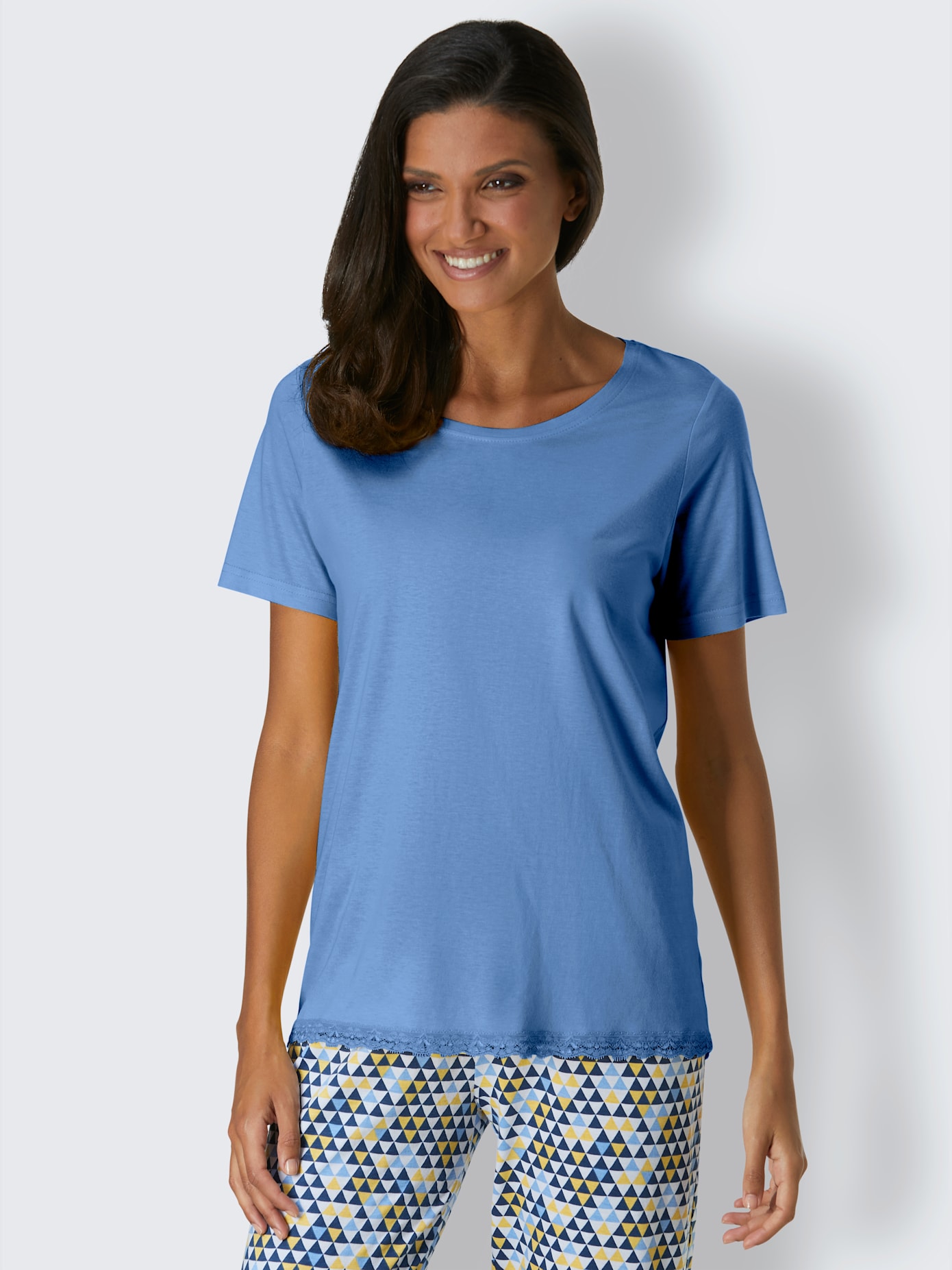 Pyjama-t-shirt jersey fin