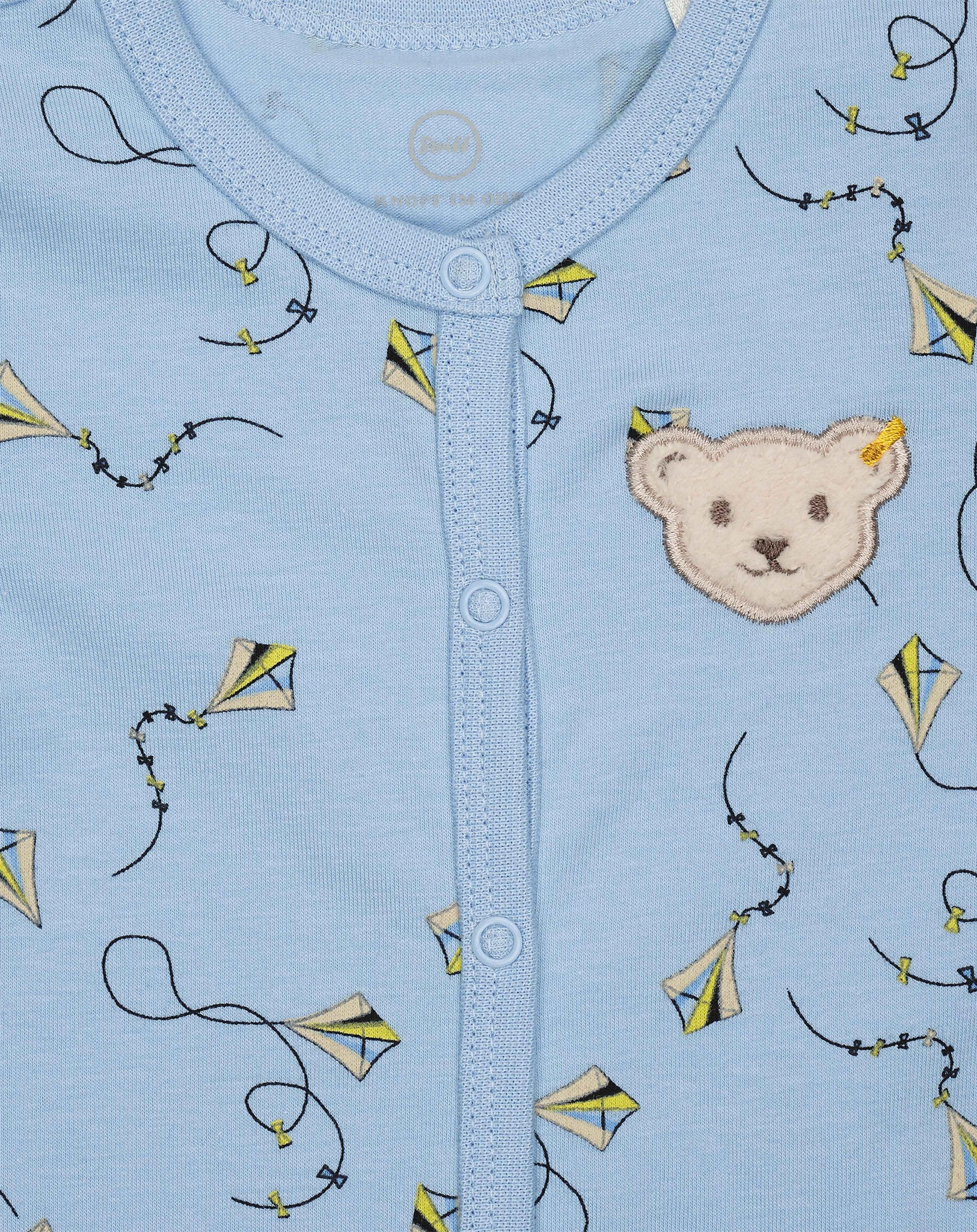 Langarmstrampler PAWERFUL WELLNESS in chambray blue
