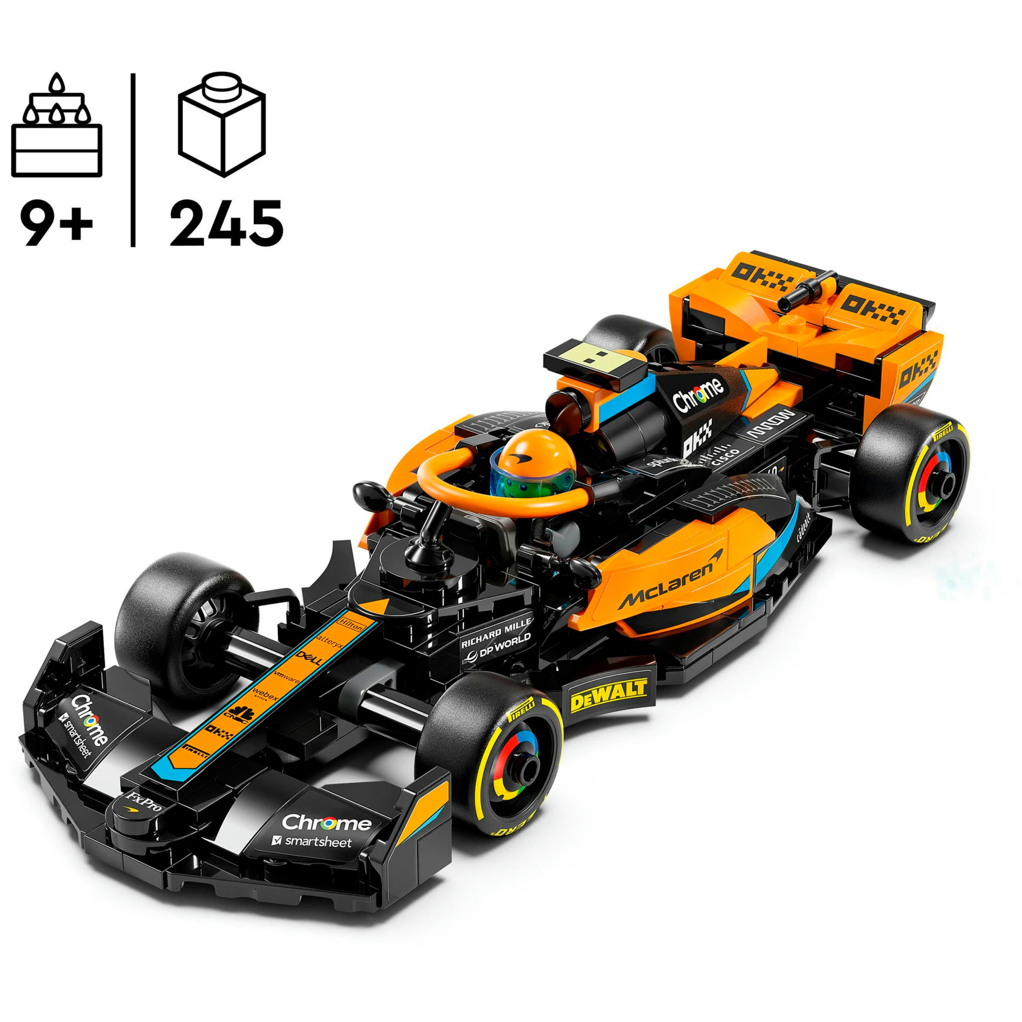 LEGO Konstruktionsspielzeug Speed Champions McLaren Formel-1 Rennwagen 2023