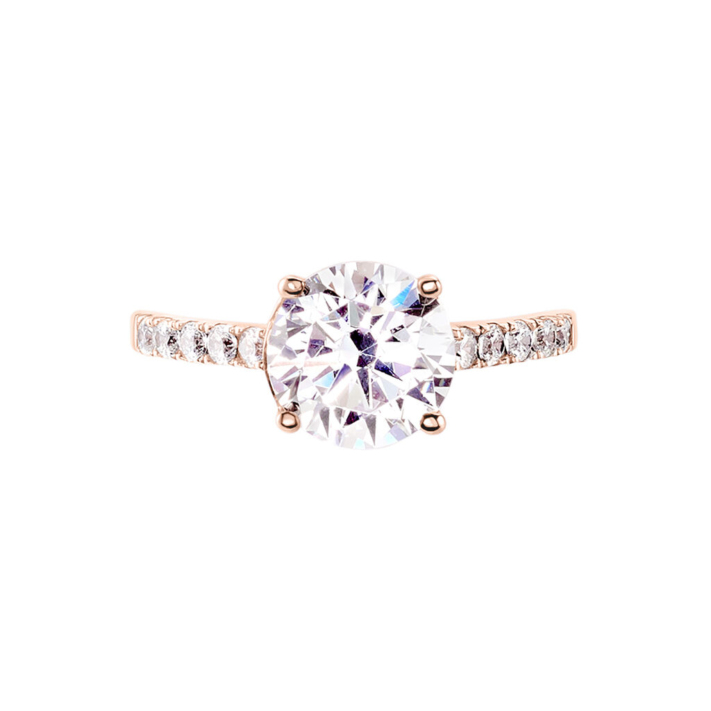 Bague Terese Or Rose Oxyde De Zirconium