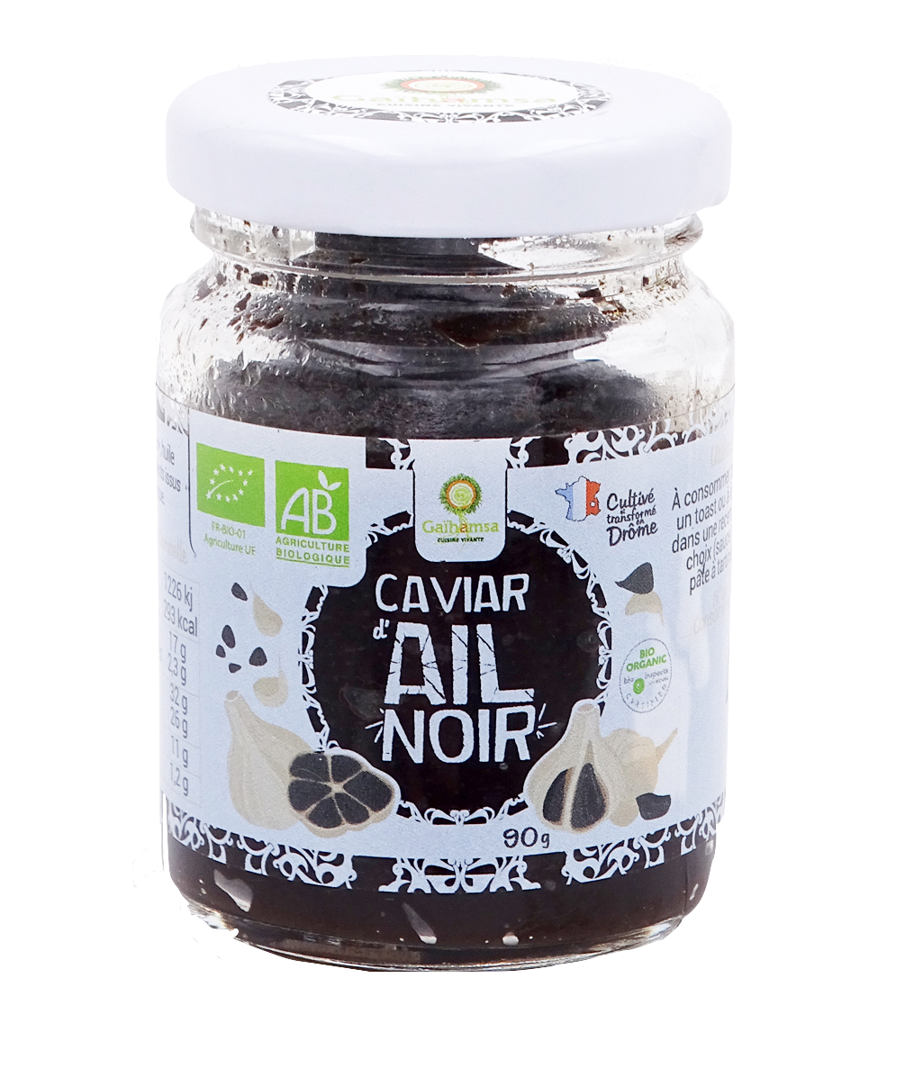 GAIHAMSA Kaviar Schwarzer Knoblauch Bio Glas 90 g