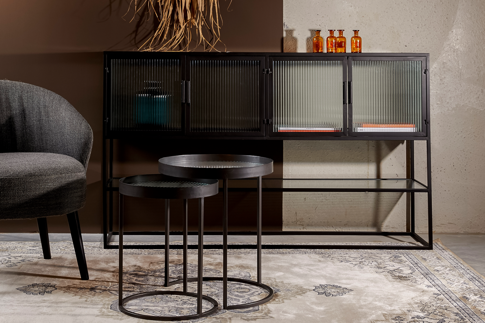 Dressoir Boli hoog zwart