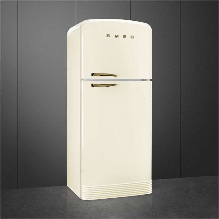 SMEG Stand-Kühl-/Gefrierkombination 50's Retro Style FAB50RCR5 E Creme