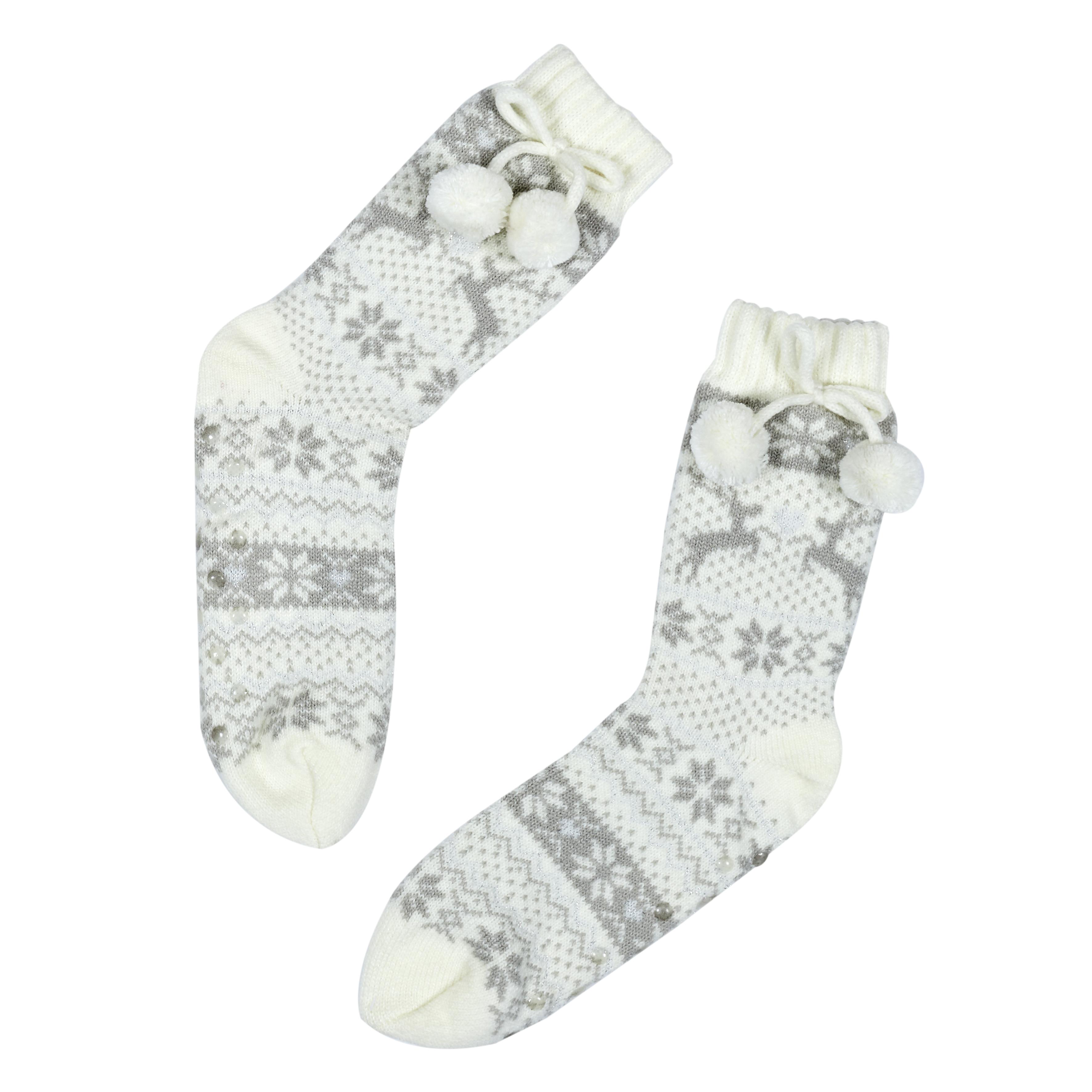 CHAUSSETTES POMPONS ADULTE