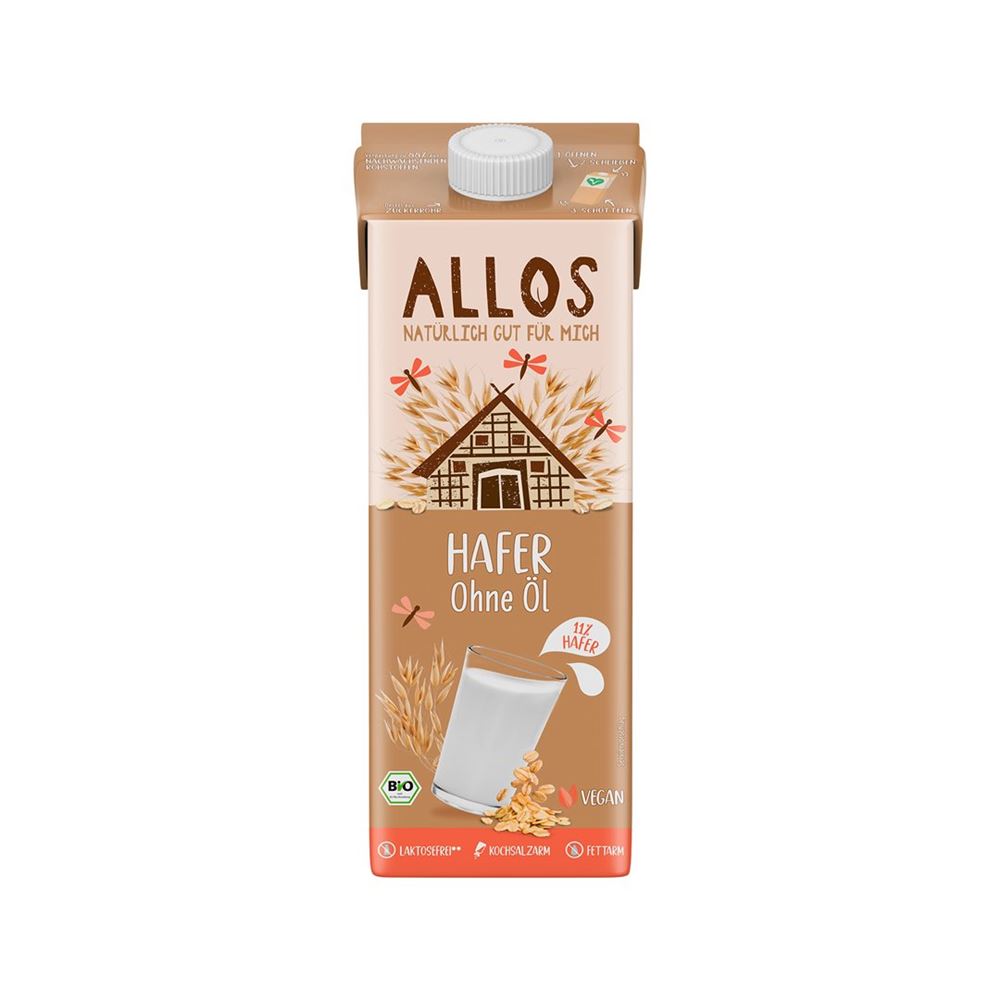 Allos Hafer Drink fettarm<br>1 l, Tetrapack