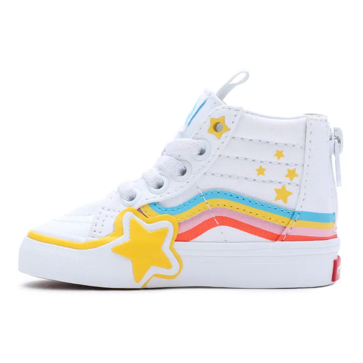 Vans Baskets Zip SK8-Hi Arc-En-Ciel | Blanc