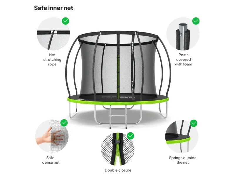 Jump Pro Premium med indvendigt net 8FT 252cm