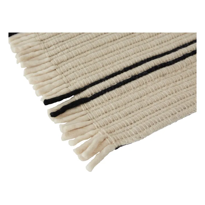 Oyoy Tapis de couloir Putki en laine | Blanc cassé