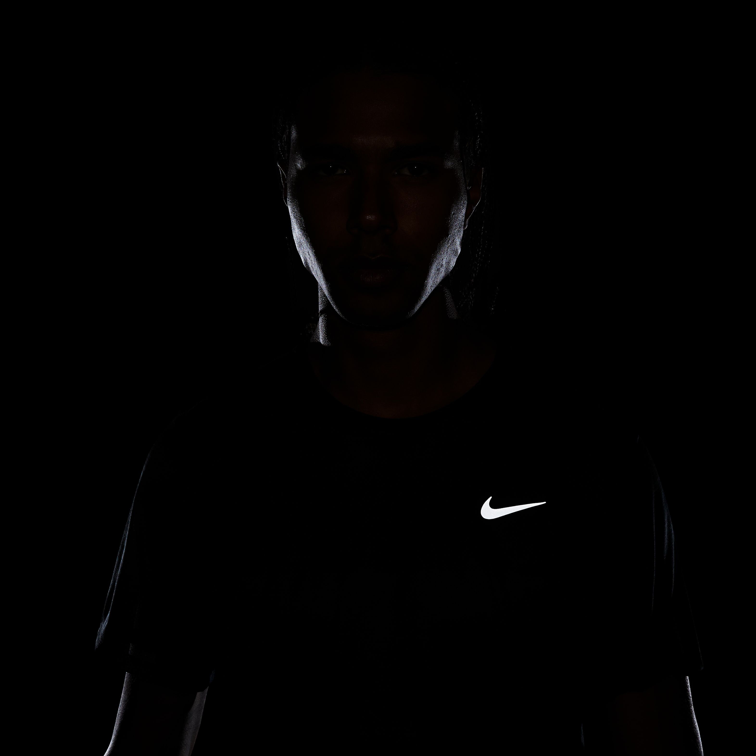 Nike Dri-Fit Breathe Dri-Fit Breathe Miler Maillot De Course Hommes - Noir