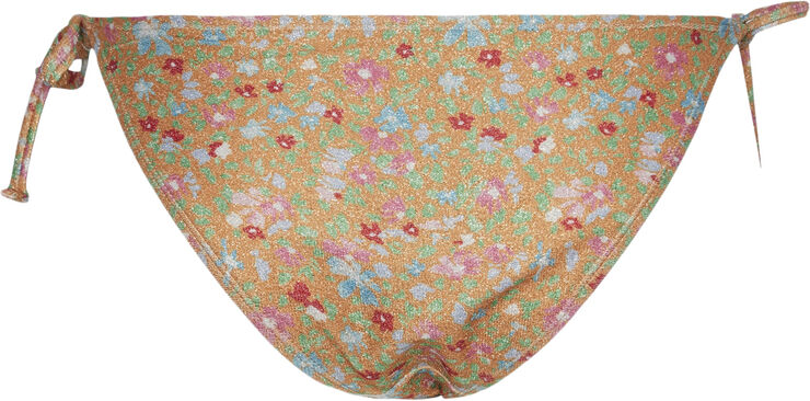 Pieces PCASINE SHINE BIKINI TIE BRIEF SWW Blazing orange/ditsy flower