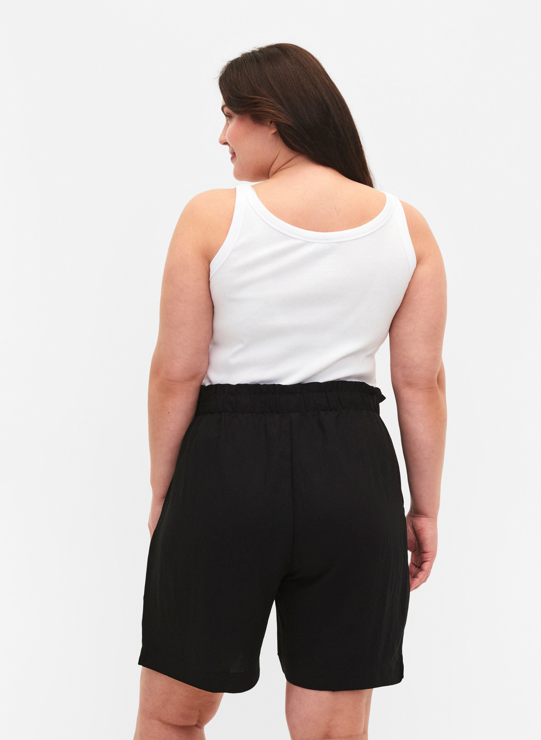 Løse shorts i viskose