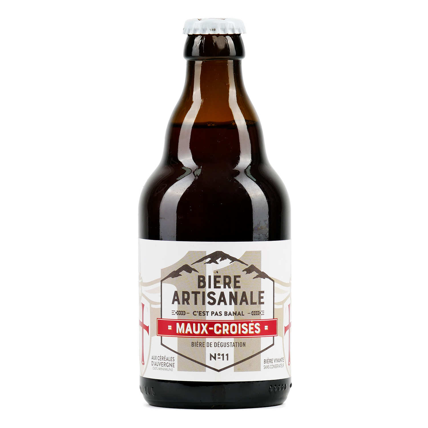 Bière rousse artisanale au marc d'Auvergne - Maux Croisés 8.1% - Desprat & Saint-Verny