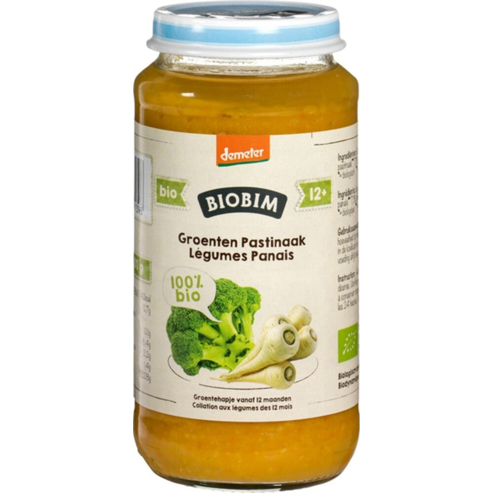 6x Biobim Maaltijd 12+ mnd Groenten & Pastinaak250 gr