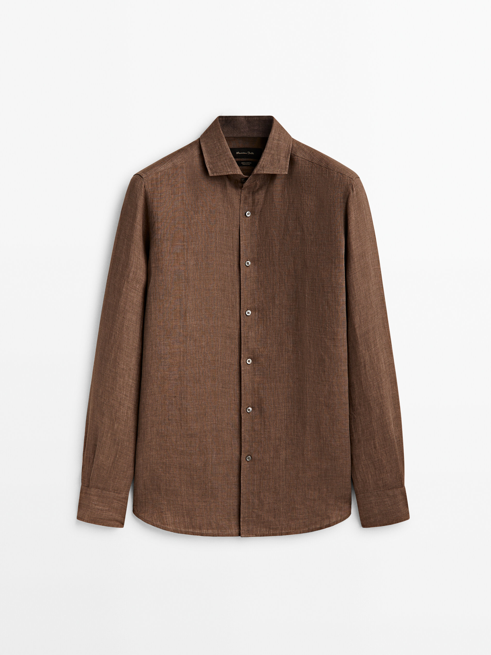 Camisa 100% Linho Delave Corte Regular - Lavada