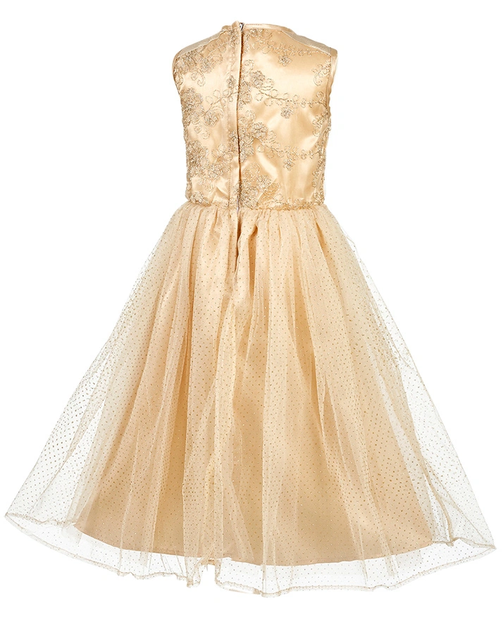 Kostüm-Kleid NORALINE mit Tüll in gold