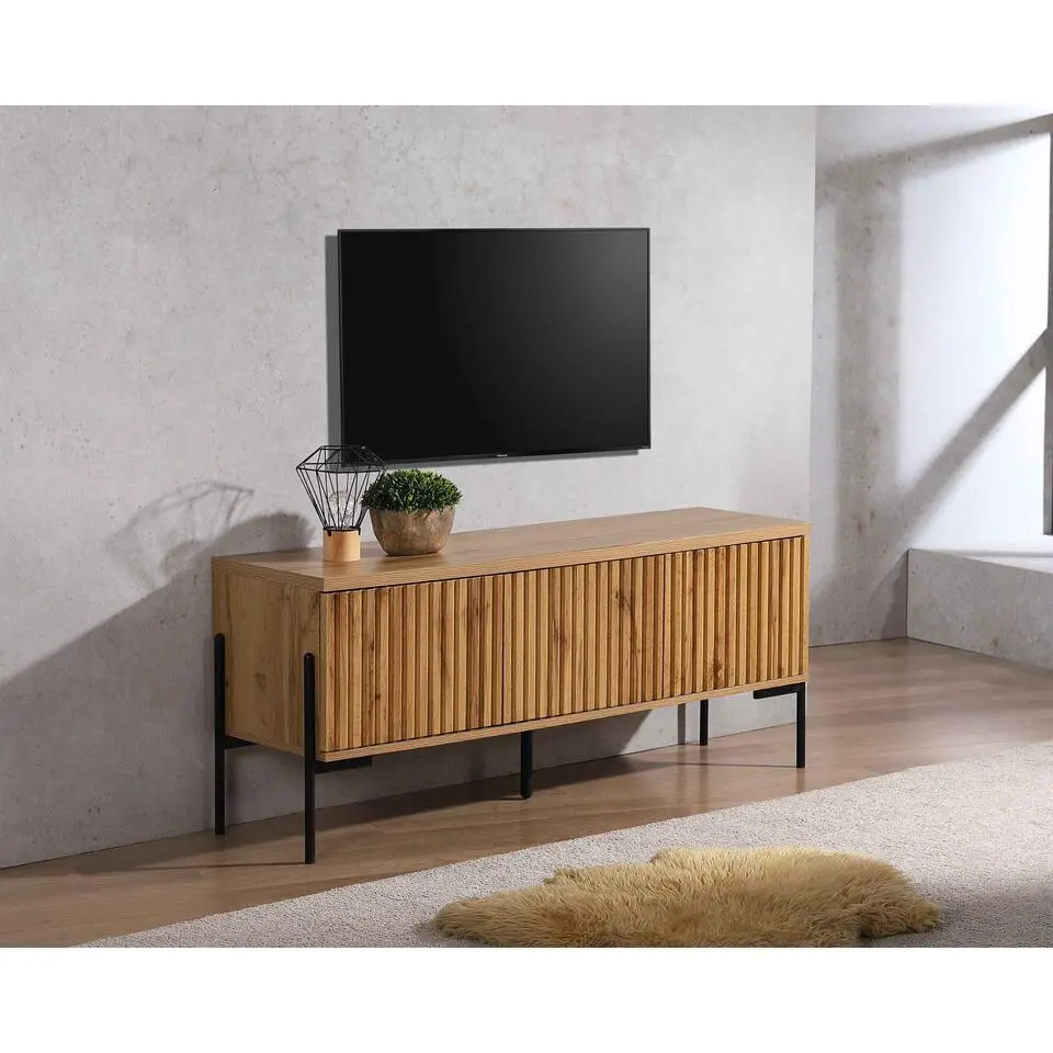 Charlie - Laag dressoir 3-deurs in eiken look