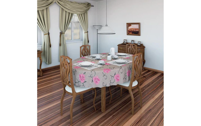 Tischdecke »Monte Carlo Viviane 150 cm x 45047 m, Grau«