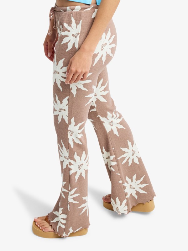 Chasing Tan Pantalon évasé Marron Femme