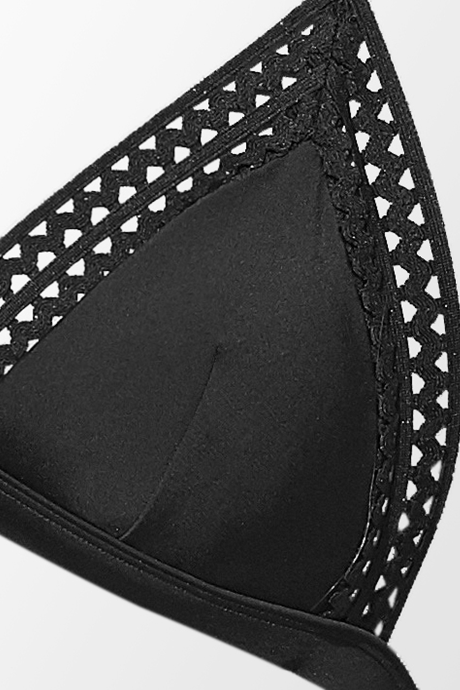Bikini triangle avec bordure en mesh et hipster effronté