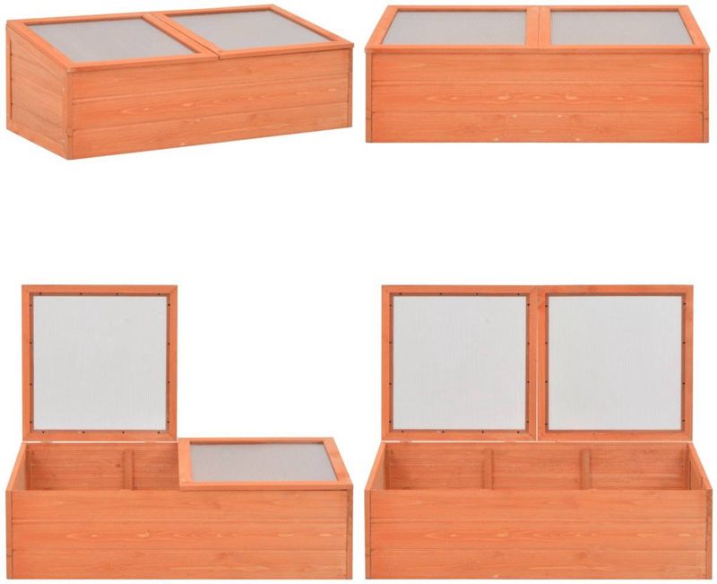 Tuinkas - Hout - Polycarbonaat - Geschikt voor Hobbytuinieren