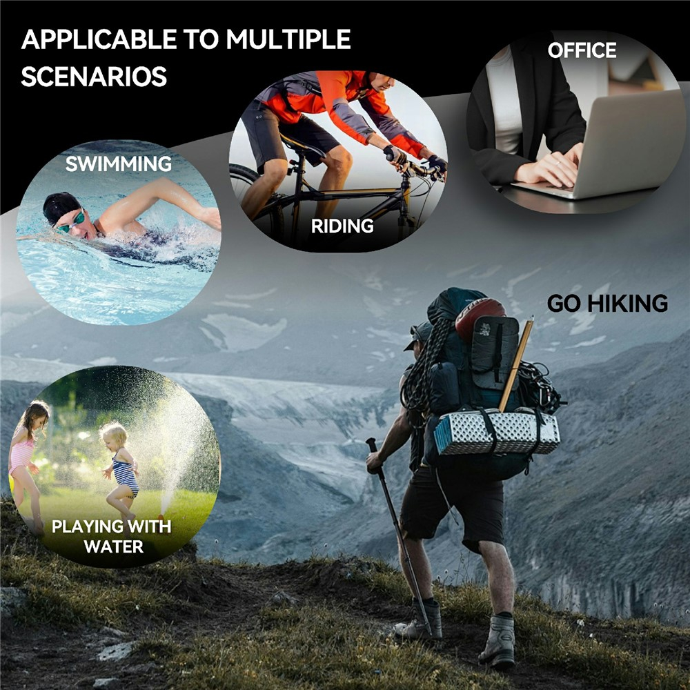 iPhone Air Wasserfeste MagSafe Outdoor Schutz Hülle (IP68) - Schwarz / Transparent