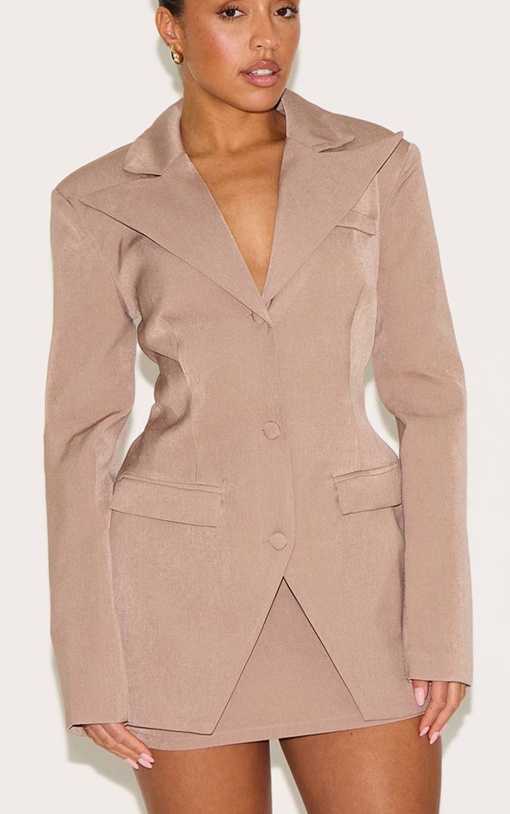 Moka Jupe Mini Co-ord Effet Lin Shape