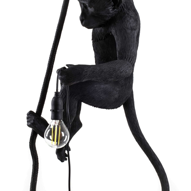 Seletti Monkey Ceiling Outdoor hanglamp zwart