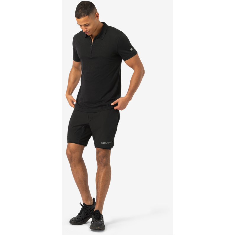 Super.Natural Herren Zip Polo T-Shirt