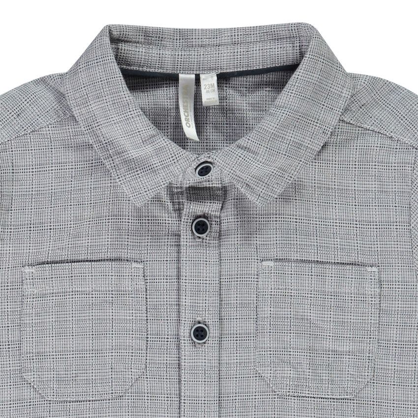 Chemise manches longues à carreaux pour bébé garçon - Bleu marine