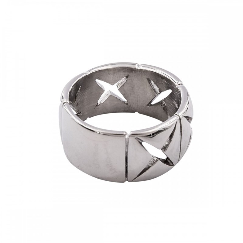 Bague Femme en Acier Ornée Zirconium