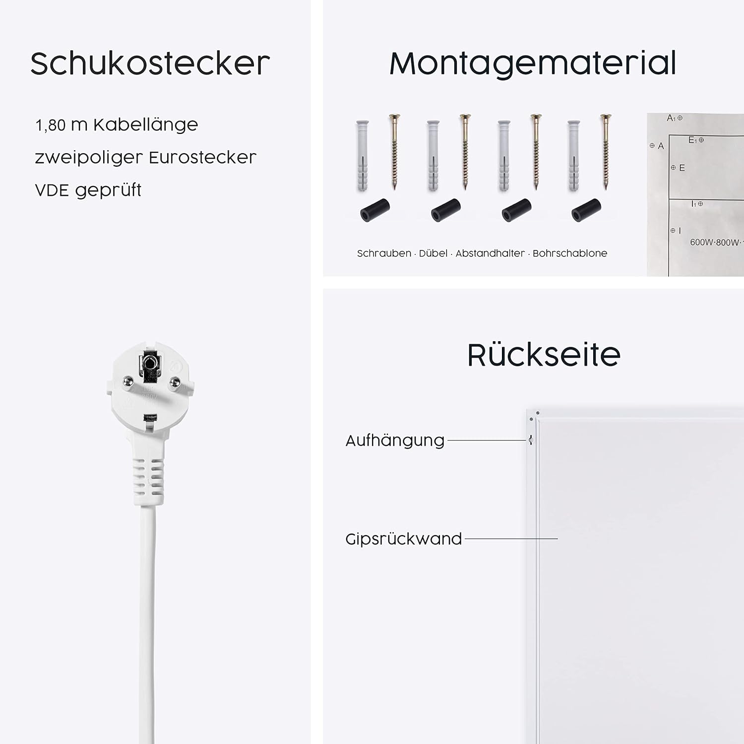 Infrarotheizung mit Bild – Bildmotiv – TÜV SÜD - 1200 Watt Bildheizung - Weißer Rahmen (18. Nationalpark)
