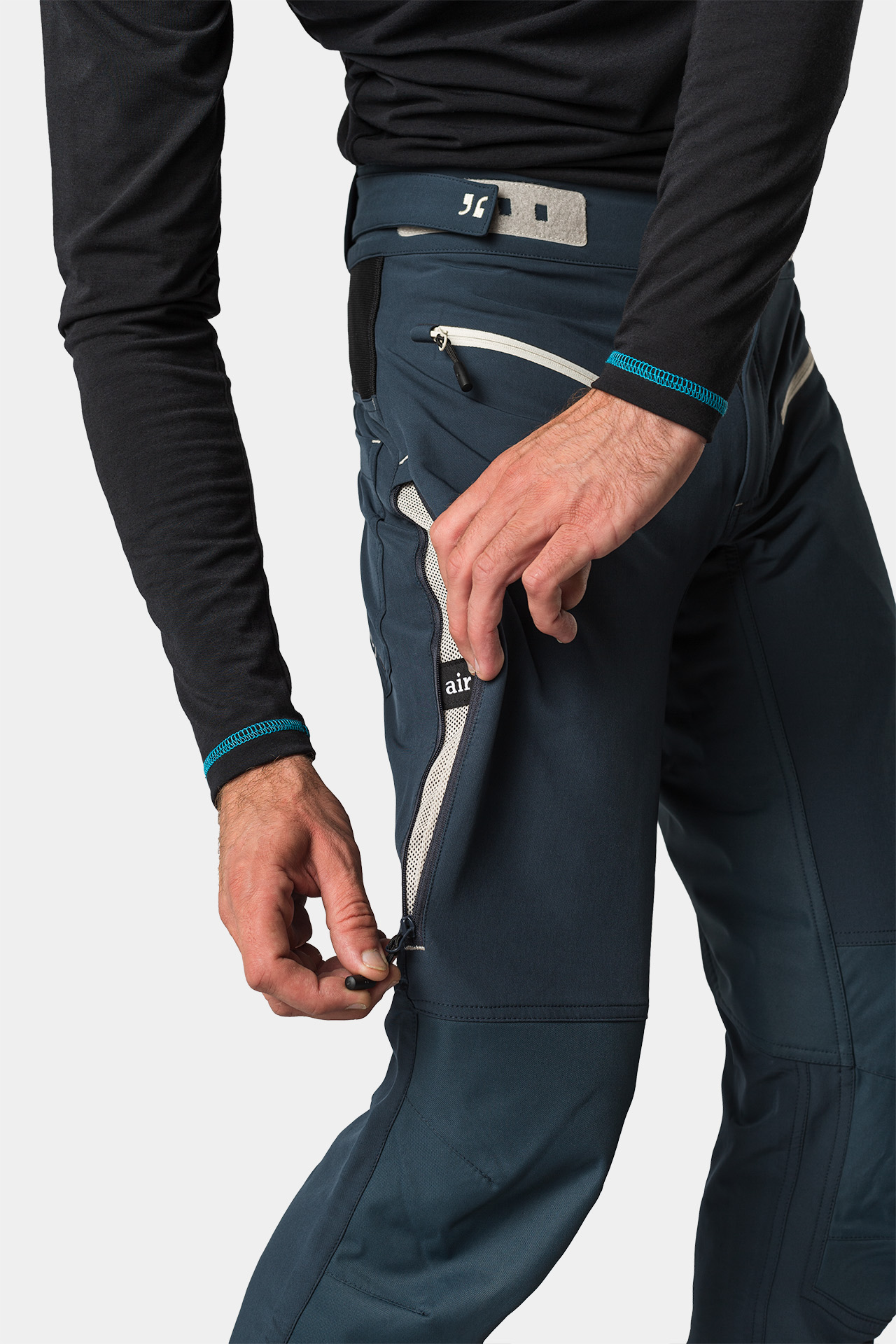 Dirtlej Trailscout Long Flex MTB Bukser Blå/grå