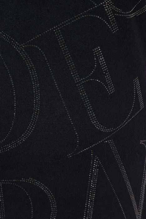 Strickkleid, Buchstaben, Stehkragen, Langarm