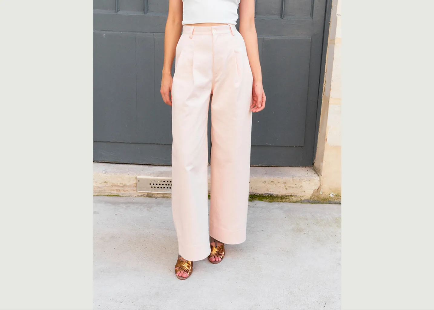 Daenerys - Pantalon Large en Sergé Erotokritos