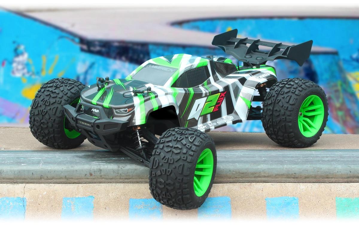 Stadium Truck Quantum2 XT Flux Grün , 1:10<br>Off-Road RC Modell mit Brushless Allradantrieb