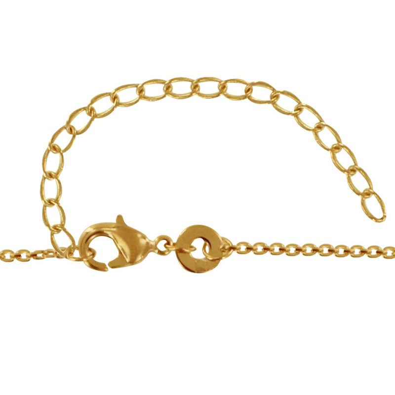 Collier Plaqué Or Perles Facettées de Grenat