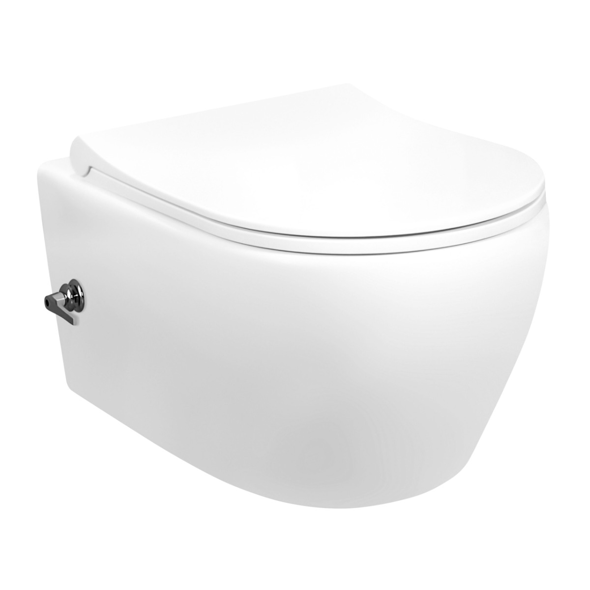 Geberit UP320 toiletset met Sanigoods Acora compact randloos toilet met koud water sproeier