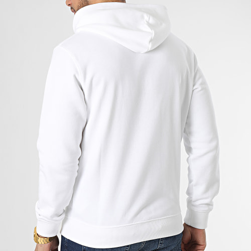 Sweat Zippé Capuche 218530 Blanc