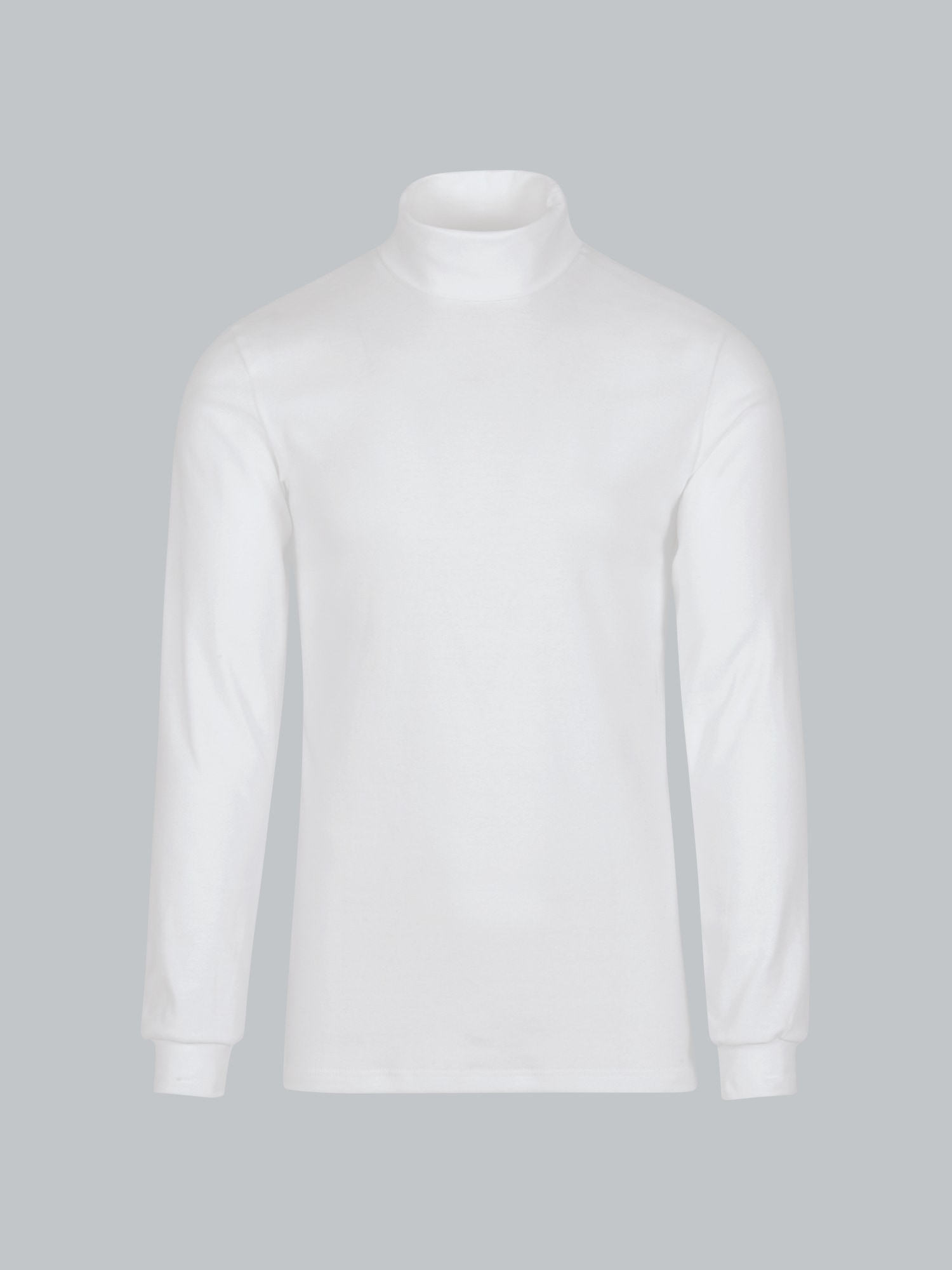 Langarm Ski/Sportrollkragenpullover Weiss