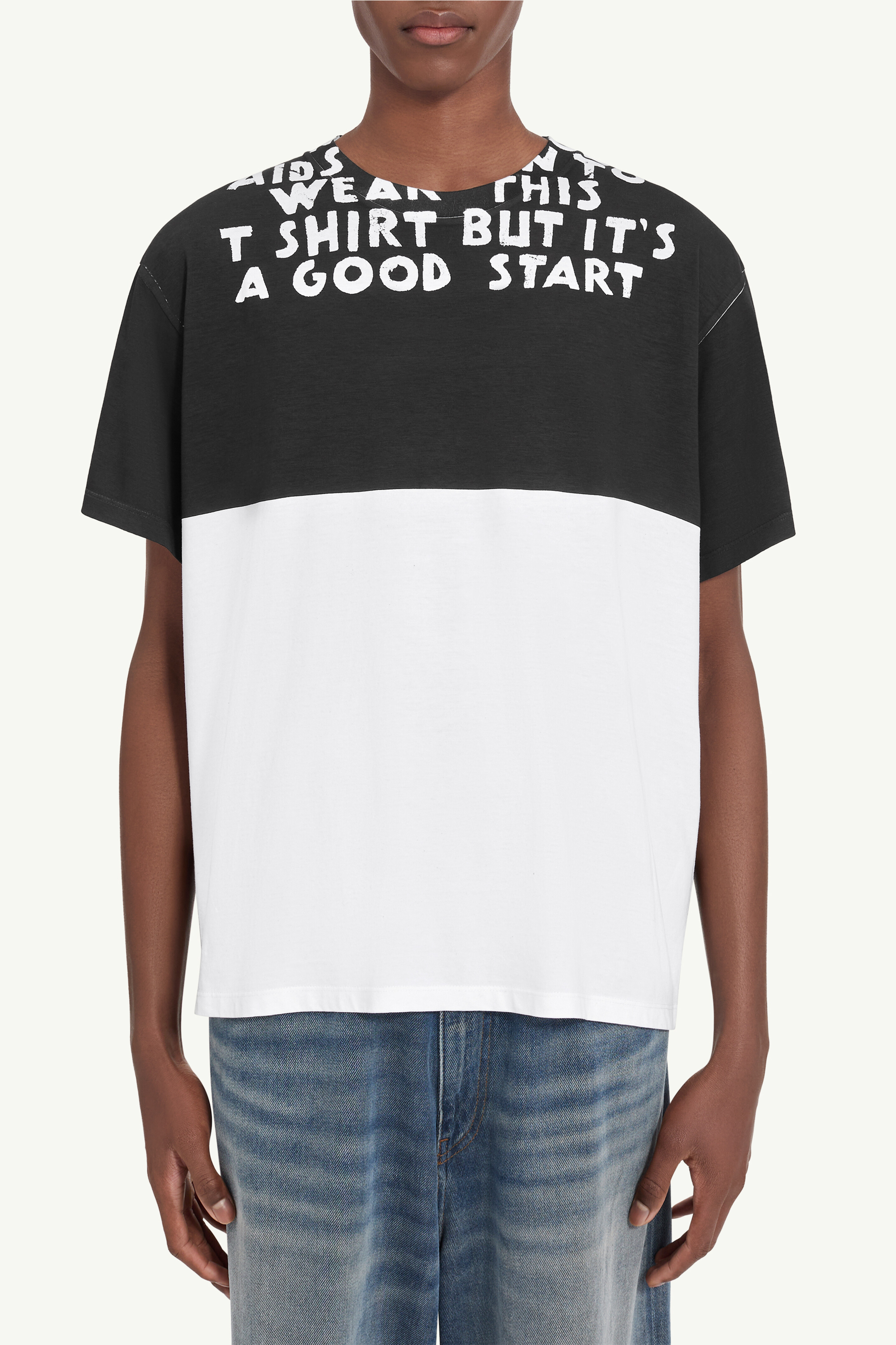 T-shirt SIDA en coton pour homme | MM6
